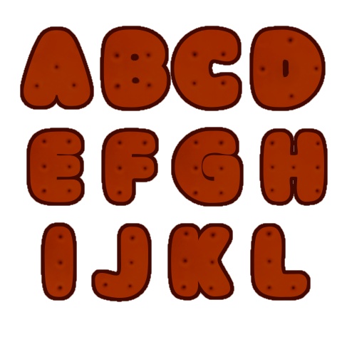 2月まで値下げ中!【バレンタイン向け素材】クッキー文字セット+チョコハート+ヘッダー背景