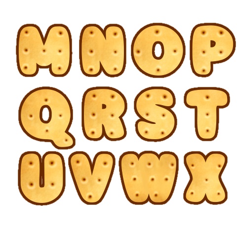 2月まで値下げ中!【バレンタイン向け素材】クッキー文字セット+チョコハート+ヘッダー背景