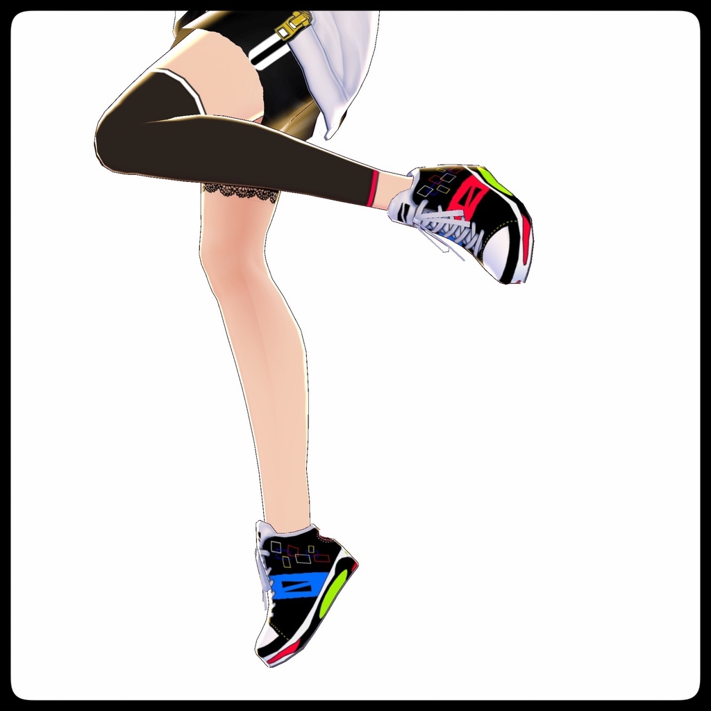 VRoid用テクスチャ【プリズムスニーカーMC】(マルチカラー)