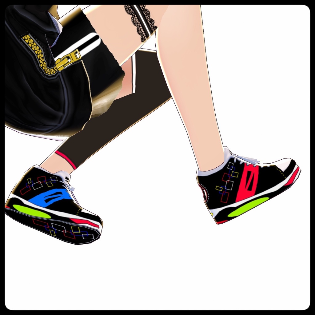 VRoid用テクスチャ【プリズムスニーカーMC】(マルチカラー)