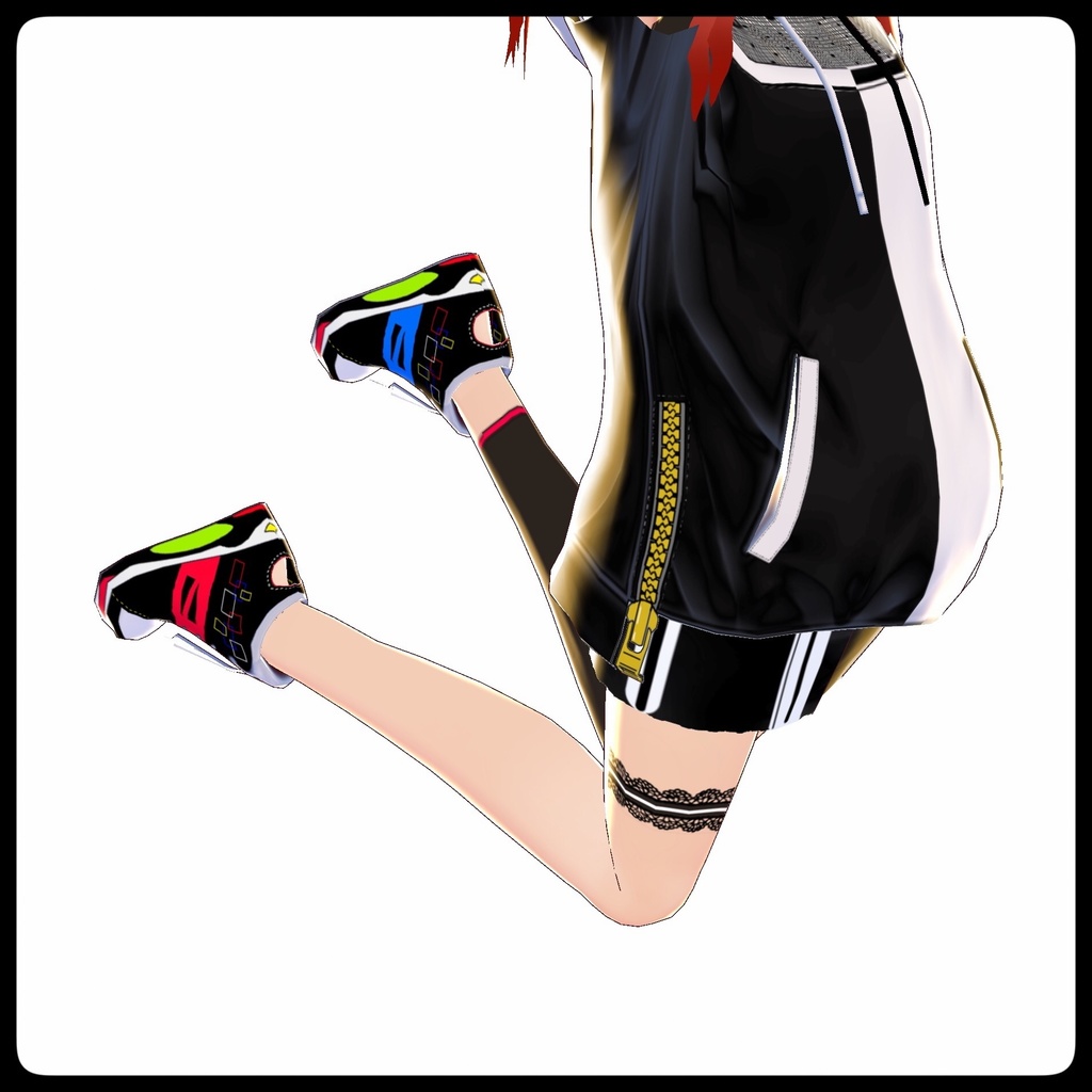 VRoid用テクスチャ【プリズムスニーカーMC】(マルチカラー)