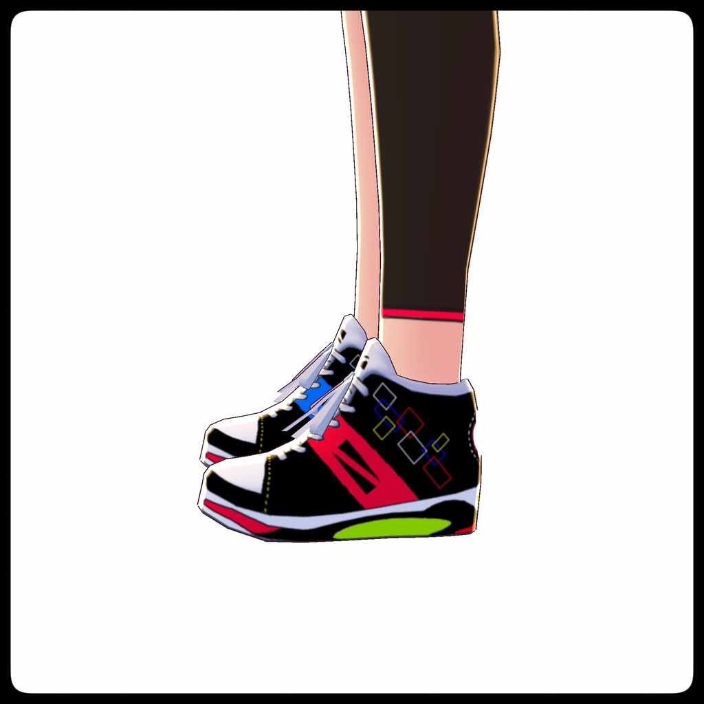VRoid用テクスチャ【プリズムスニーカーMC】(マルチカラー)