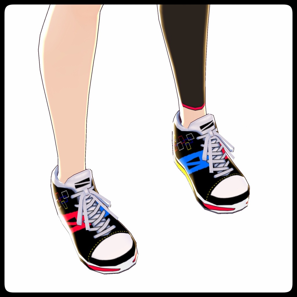 VRoid用テクスチャ【プリズムスニーカーMC】(マルチカラー)