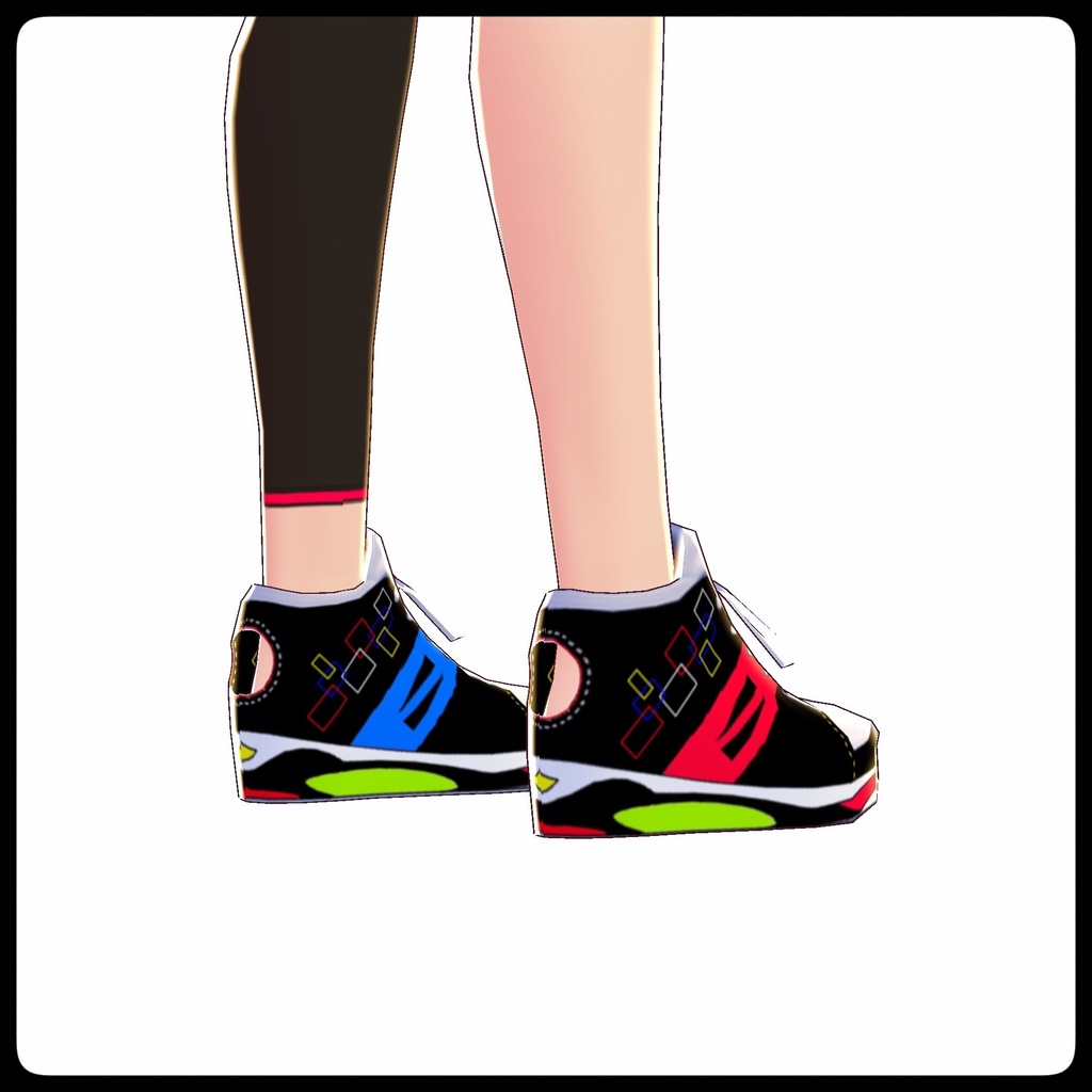VRoid用テクスチャ【プリズムスニーカーMC】(マルチカラー)
