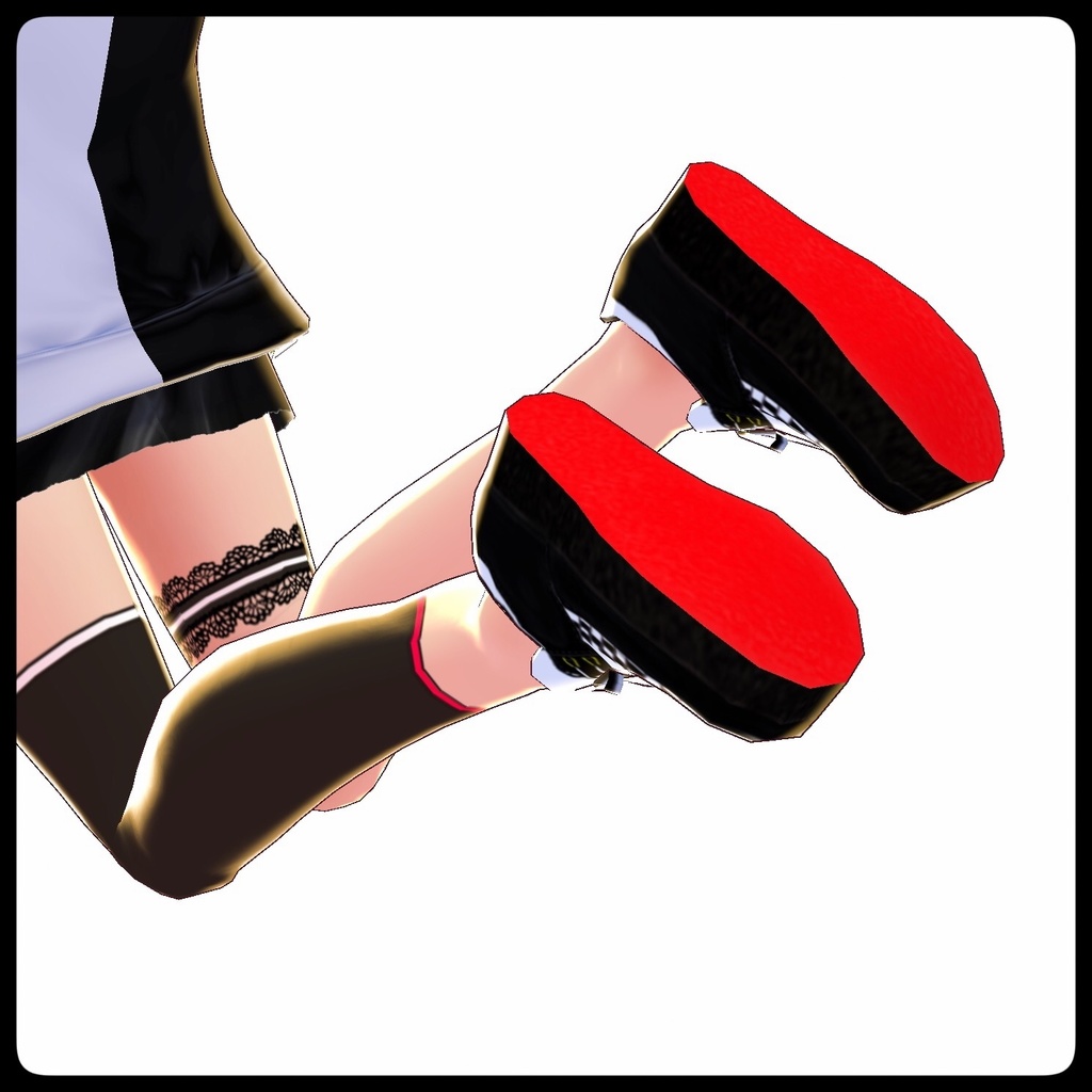 VRoid用テクスチャ【ラバーソール】男女兼用