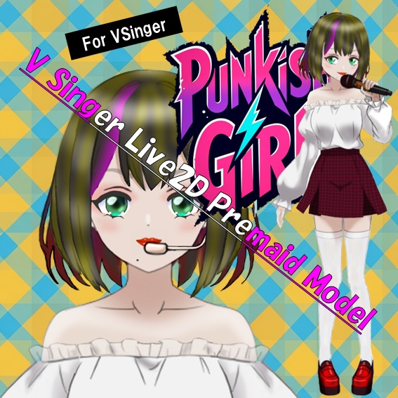 [Live2D Model] V Singer Punkish Girl / パンキッシュガール