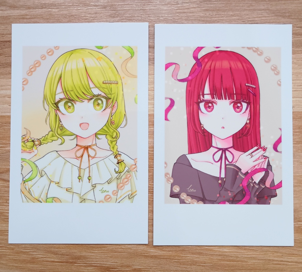 インスタントフォト風カード　2枚セット