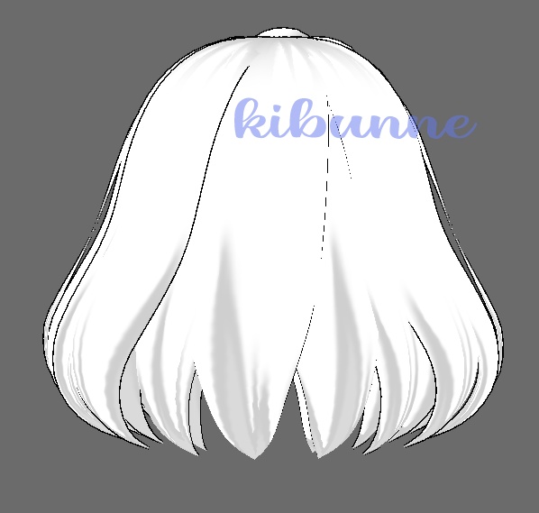 {vroid} short bob with braid band hair preset