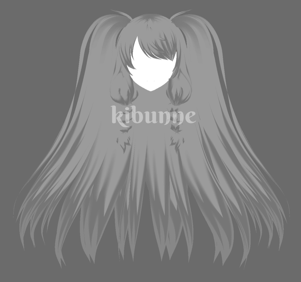 {vroid stable release v1.0} long hair with pigtails preset