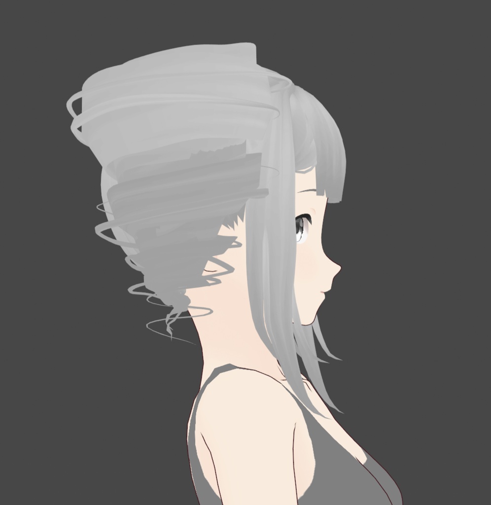 {vroid stable} drill hair preset
