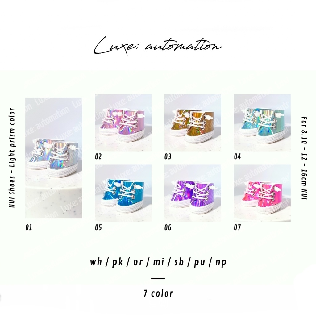 ［ 3 Size ］ぬい靴 _Light Prism color