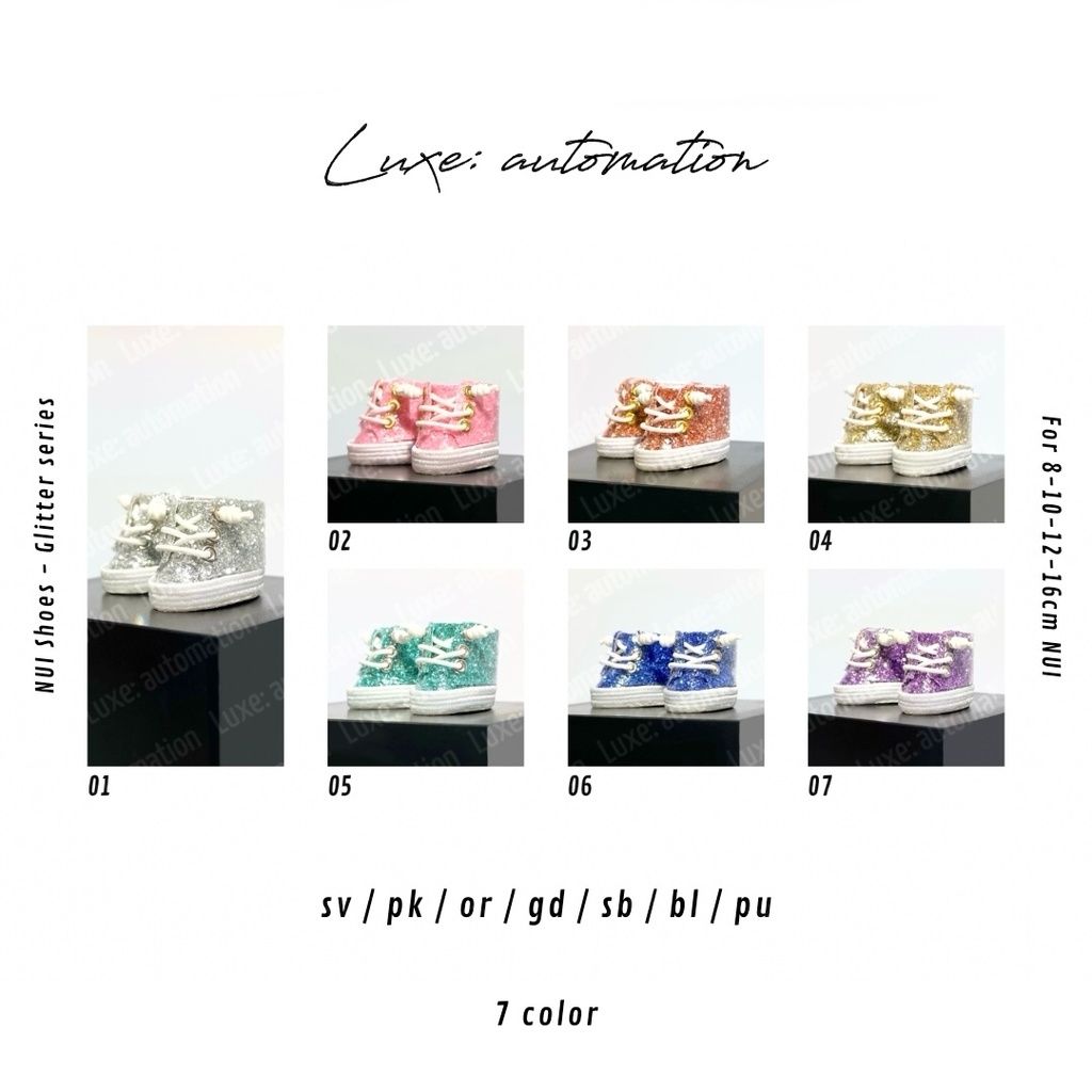 ［ 3 Size ］ぬい靴 _Glitter color