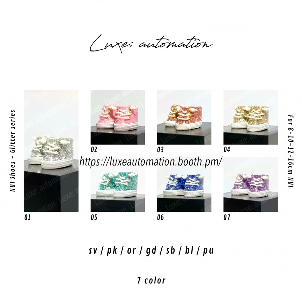 ［ 3 Size ］ぬい靴 _Glitter color