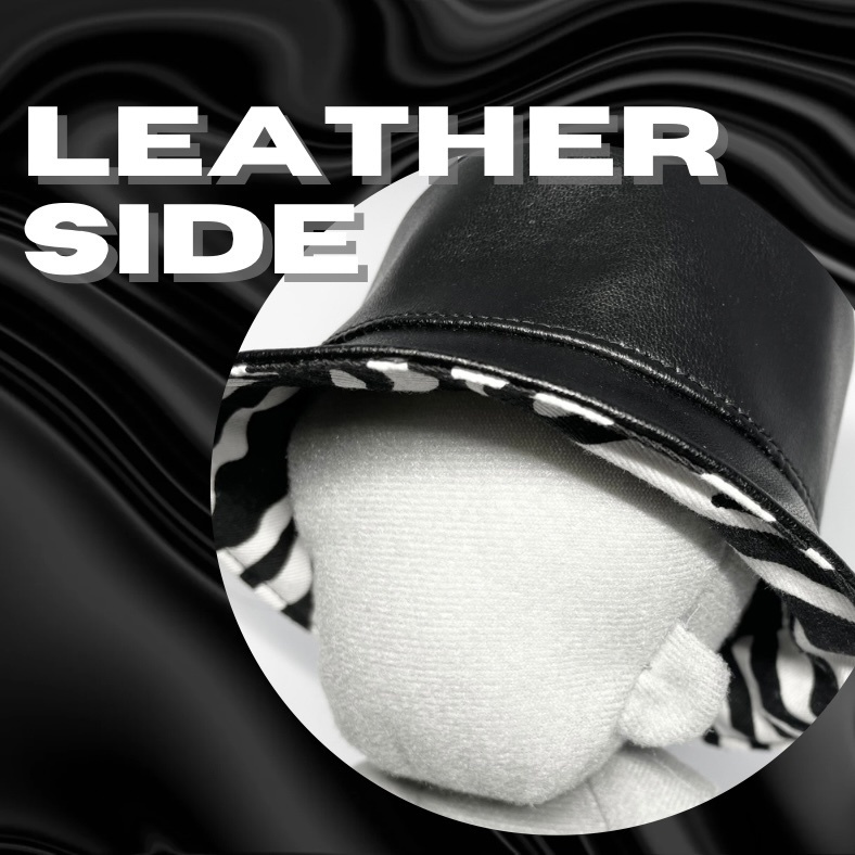  AW Limited Bucket Hat 16cm < Leather Black à Dalmatian >