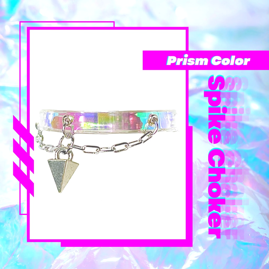 ［ 2 Size ］8cm ~ 16cm NUI Spike Choker _pr