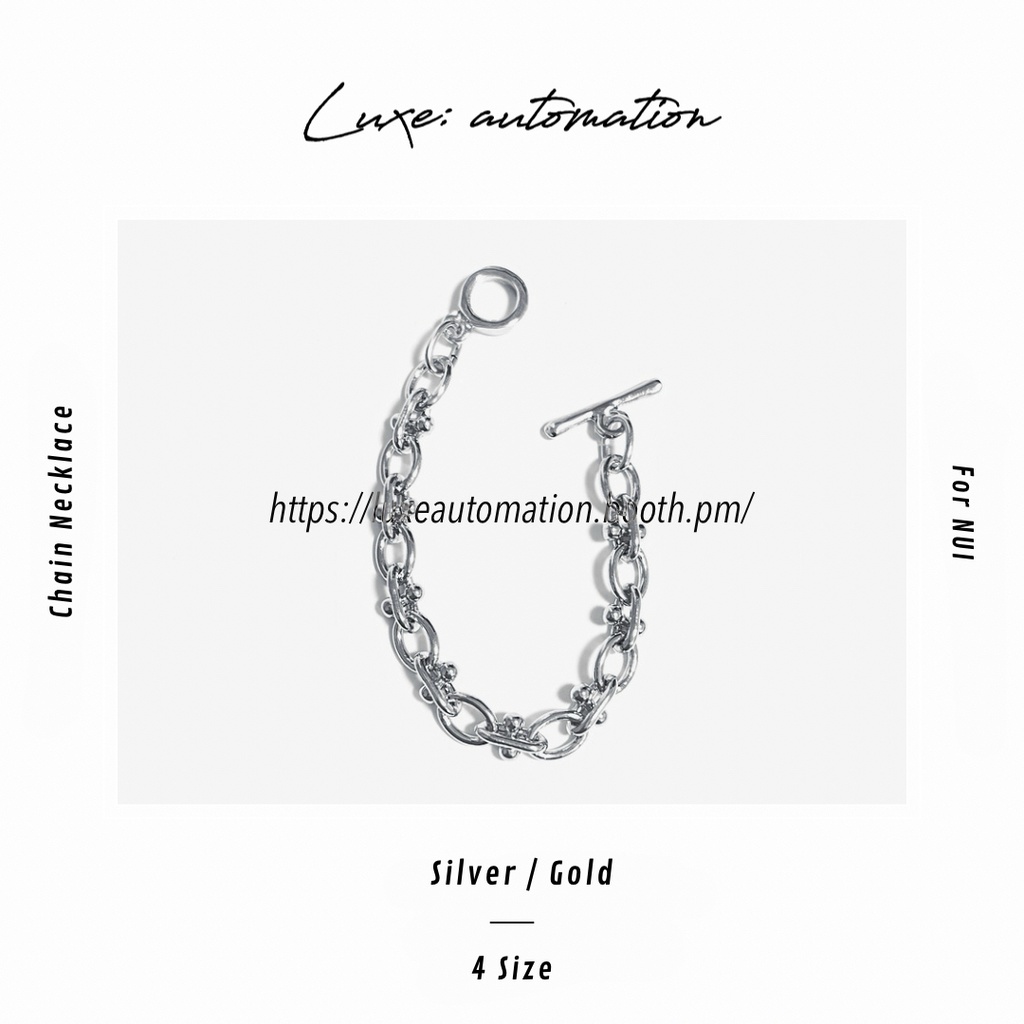 ［ 4 Sizes ］Simple chain necklace / ぬい用 シンプルチェーンネックレス 