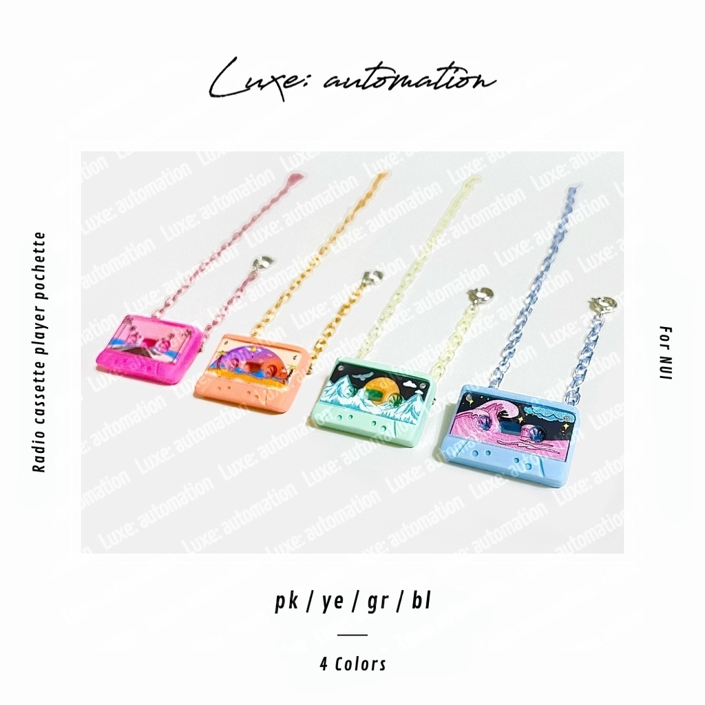 ［ NUI ］Radio cassette pochette / ぬい用 ラジカセ カセット ポシェット