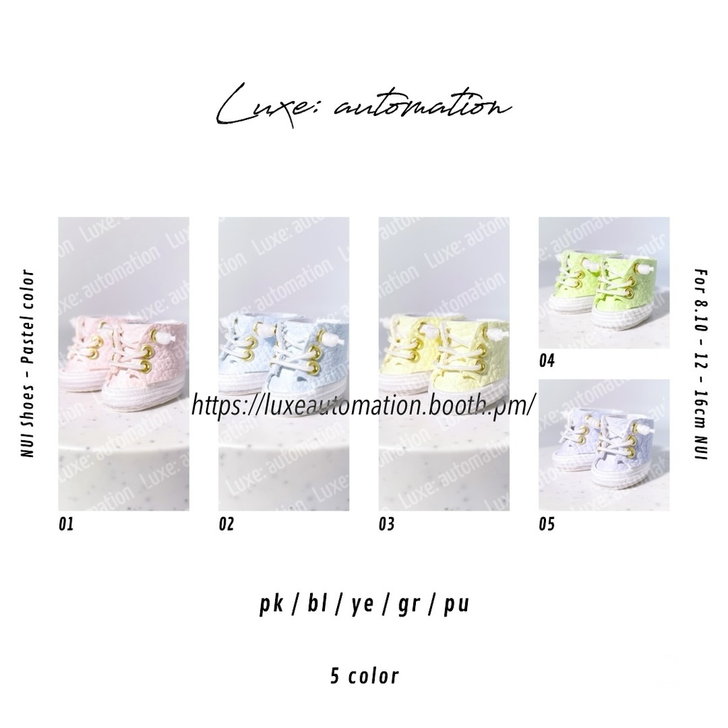 ［ 3 Size ］ぬい靴 _Pastel color