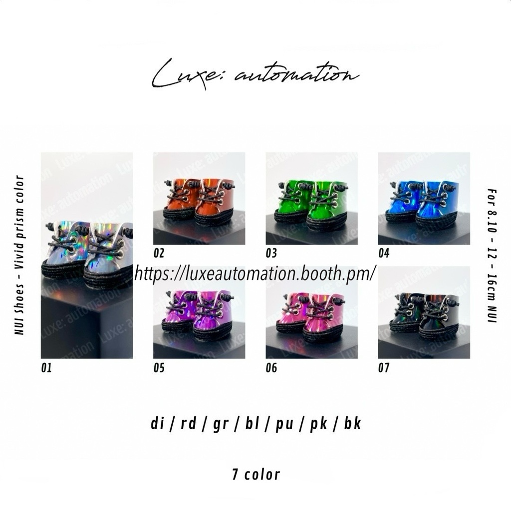 ［ 3 Size ］ぬい靴 _Vivid Prism color