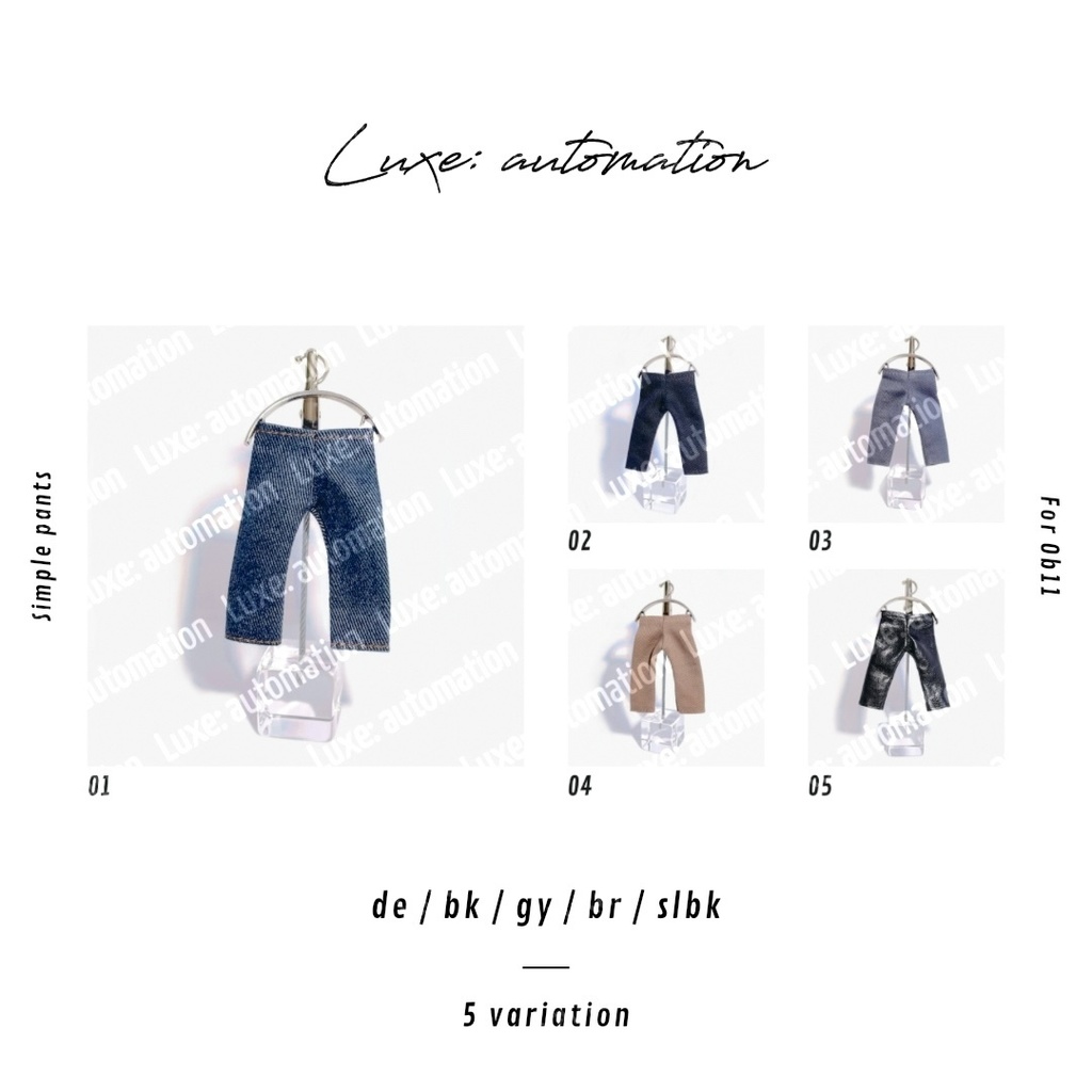 ［ ob11 ］Simple pants - オビツ11 シンプルパンツ ボトムス