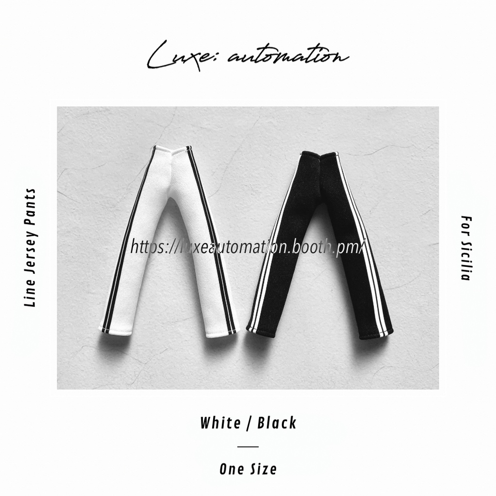 ［ 西西里往事 -シチリアの追憶‪- ］Line Jersey Pants / ラインジャージパンツ