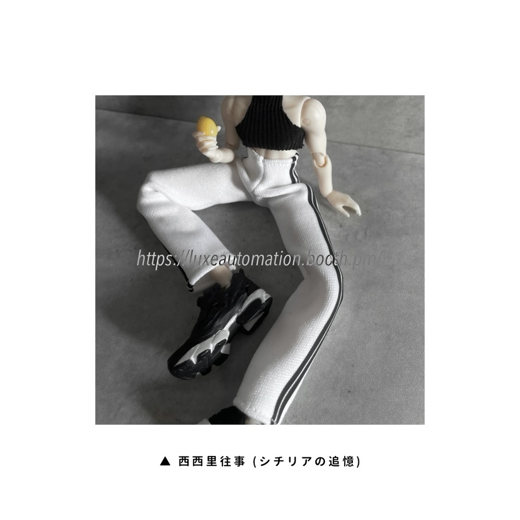 ［ 西西里往事 -シチリアの追憶‪- ］Line Jersey Pants / ラインジャージパンツ