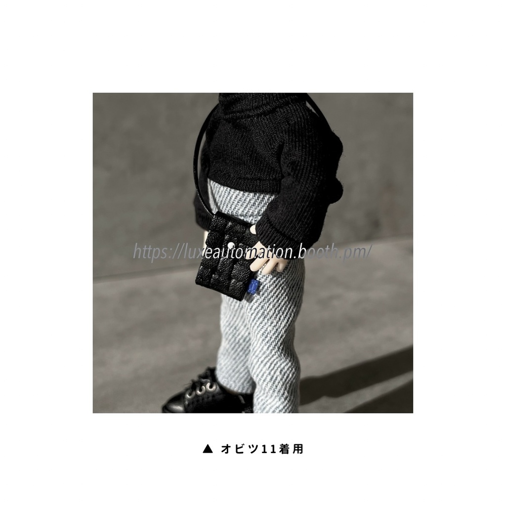 ［ 1/12 ］Braid shoulder bag - ドール用 編み込み ショルダーバッグ サコッシュ オビツ11
