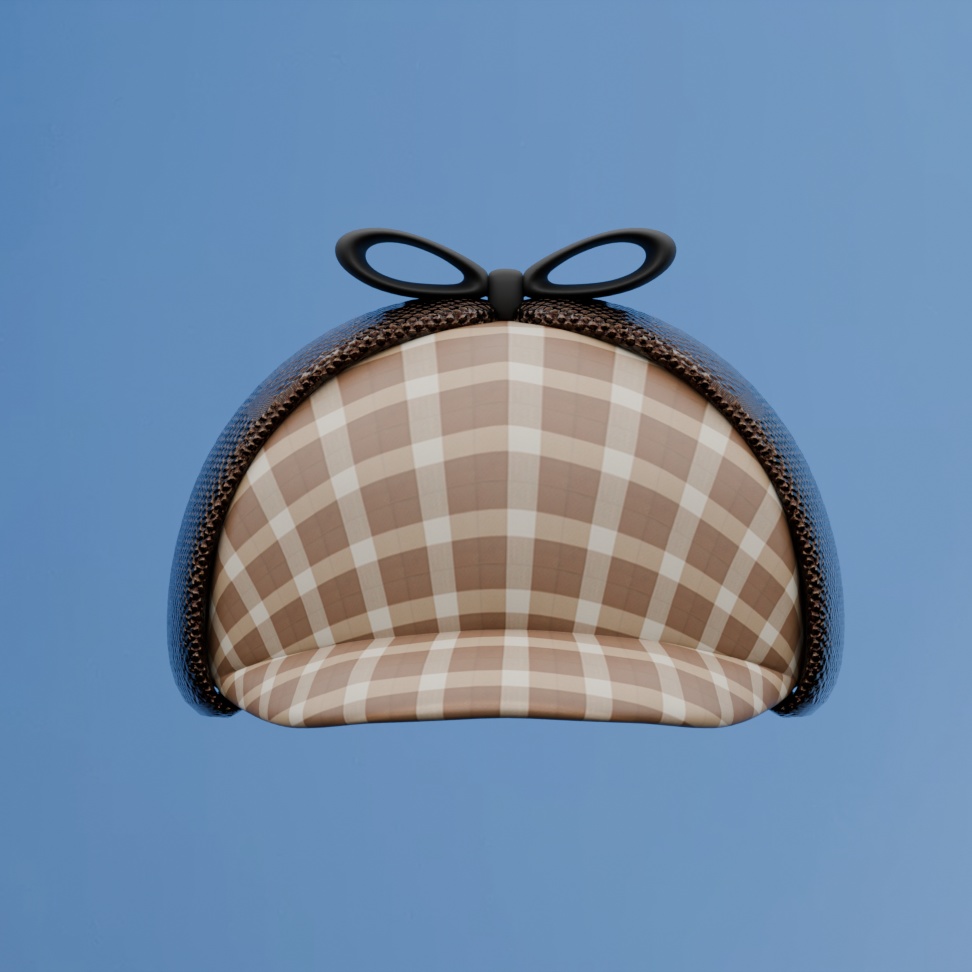 探偵3D帽子 (Detective 3D hat)
