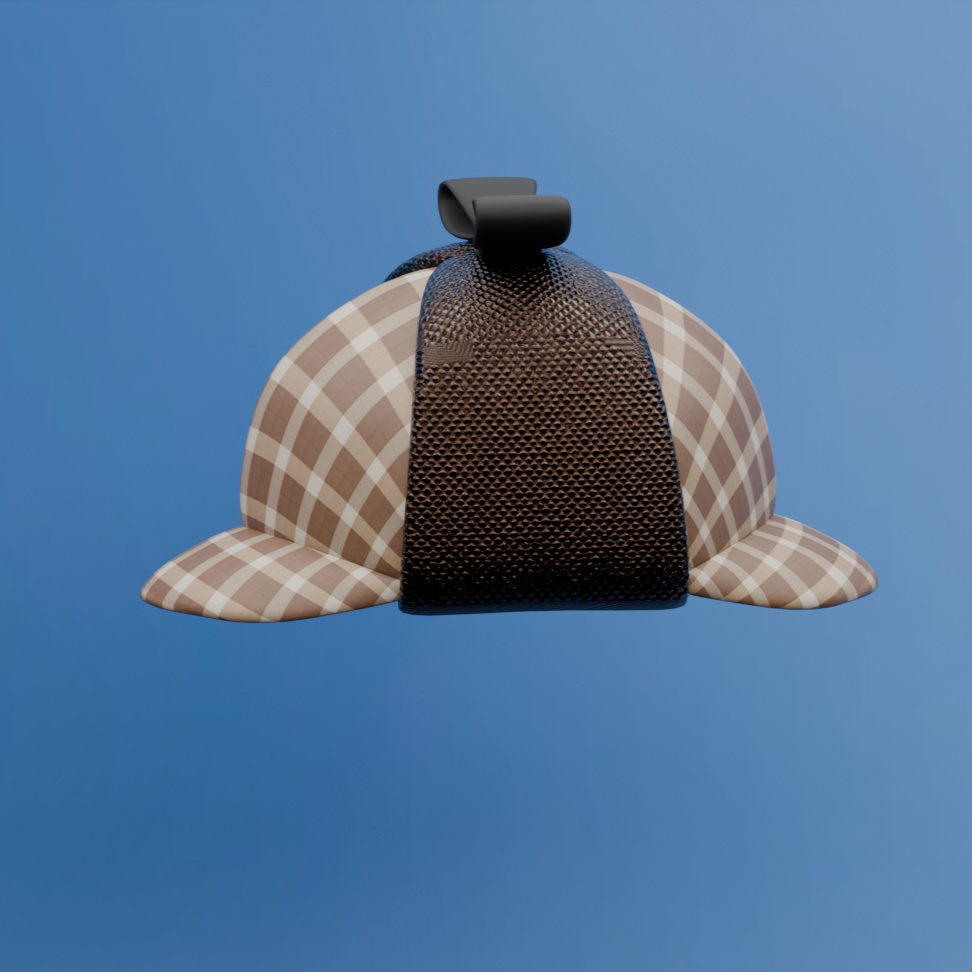 探偵3D帽子 (Detective 3D hat)