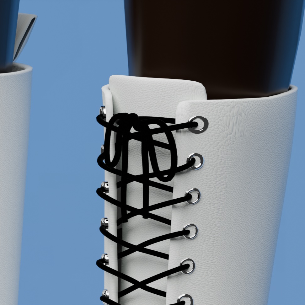 3D ロングブーツ (3D Long boots)
