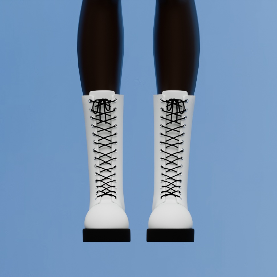 3D ロングブーツ (3D Long boots)