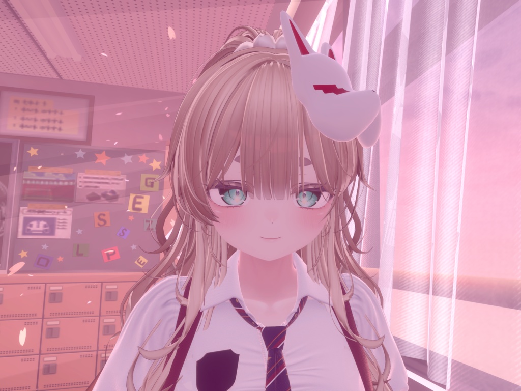 きつね仮面 3D帽子 (Kitsune mask 3D hat)