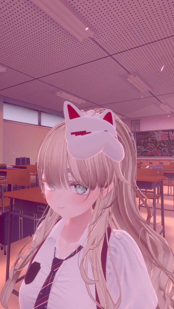 きつね仮面 3D帽子 (Kitsune mask 3D hat)