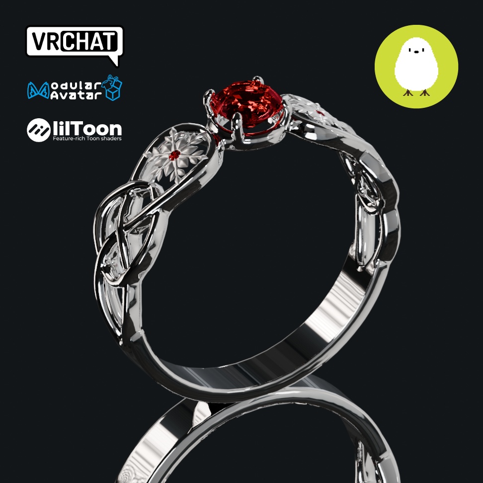 3D 雪 指輪 & ブレスレット (3D Snow bangle & ring)