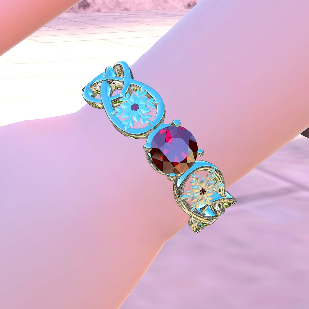 3D 雪 指輪 & ブレスレット (3D Snow bangle & ring)