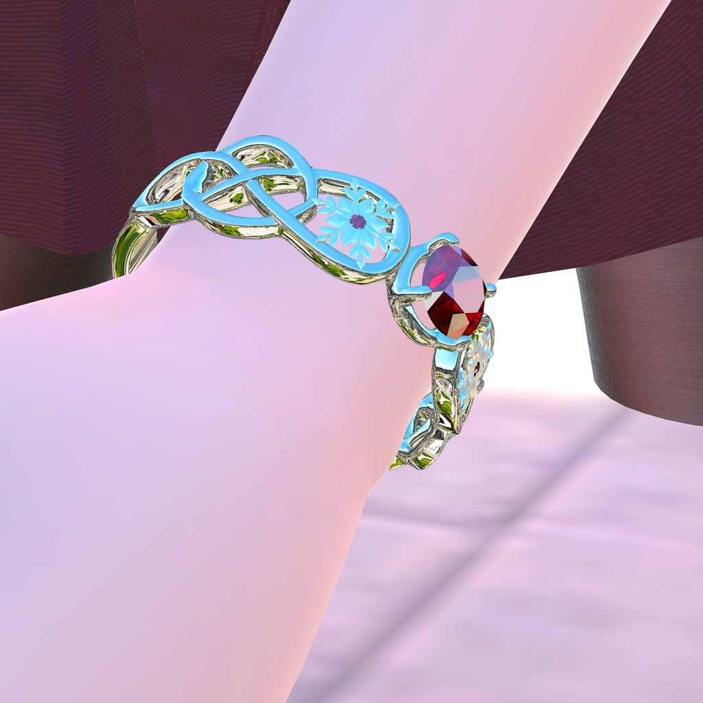 3D 雪 指輪 & ブレスレット (3D Snow bangle & ring)