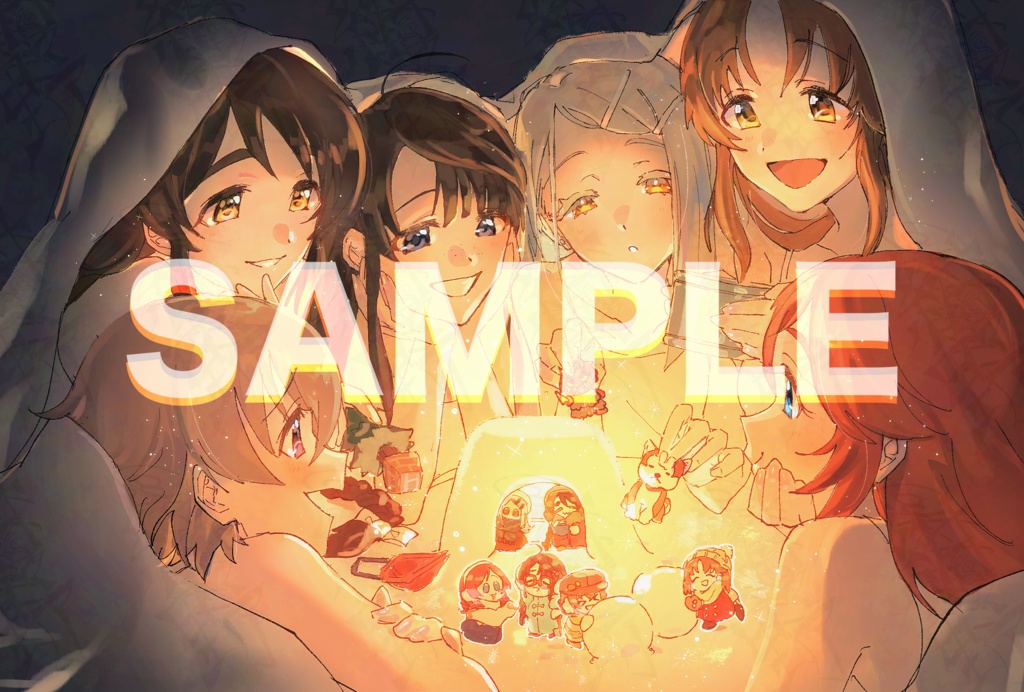 デレステ秋田組＋篠澤広ポストカード