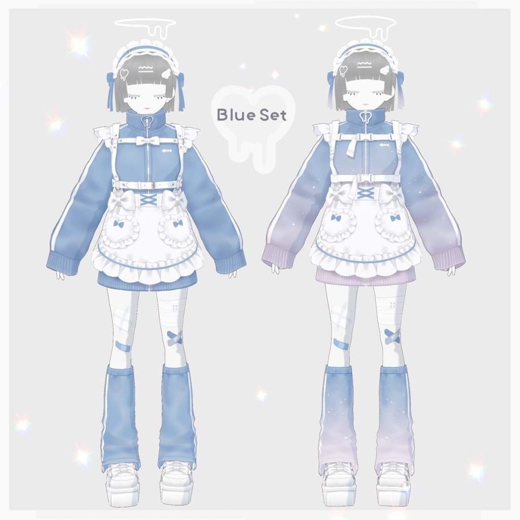 【VRoid衣装】Tracksuit Maid Set(ジャージメイド衣装セット)