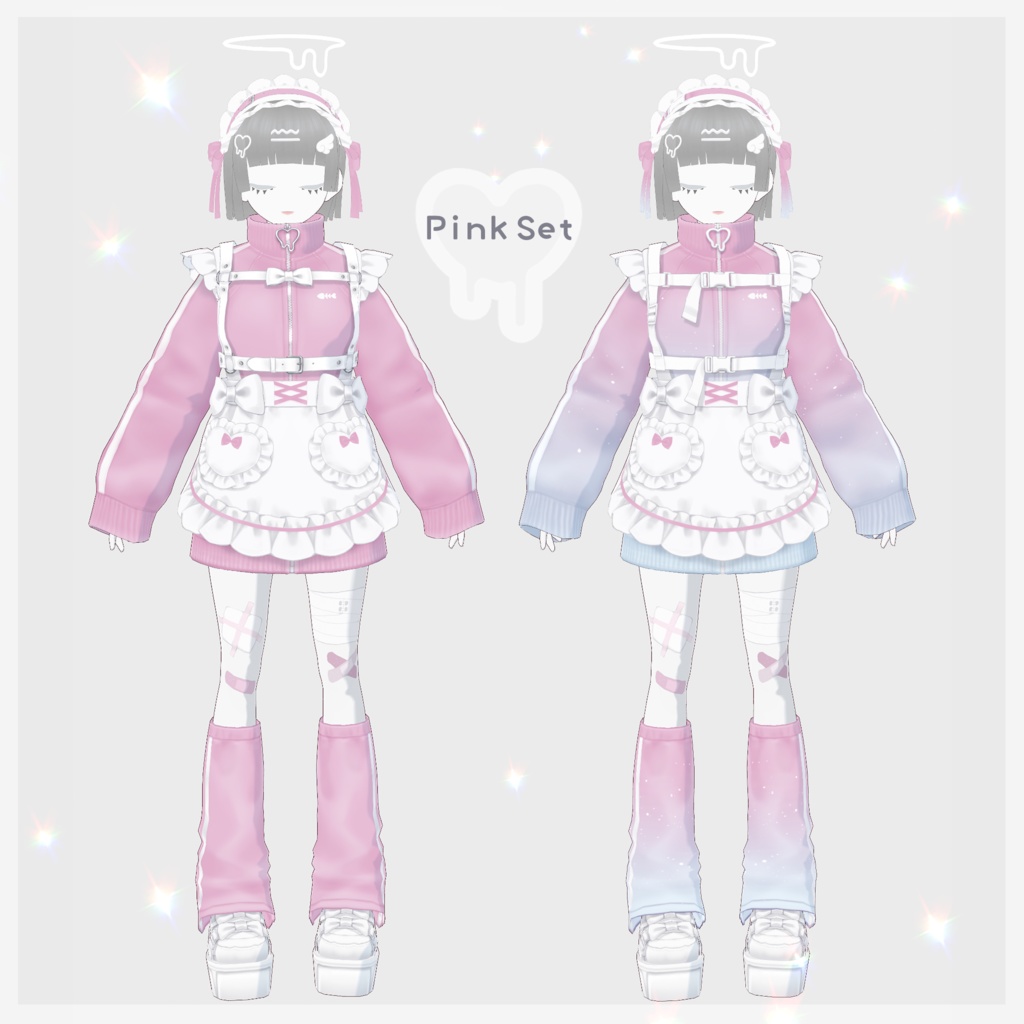 【VRoid衣装】Tracksuit Maid Set(ジャージメイド衣装セット)