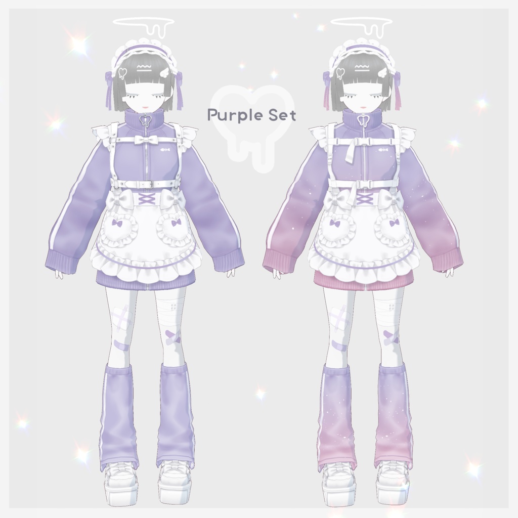 【VRoid衣装】Tracksuit Maid Set(ジャージメイド衣装セット)