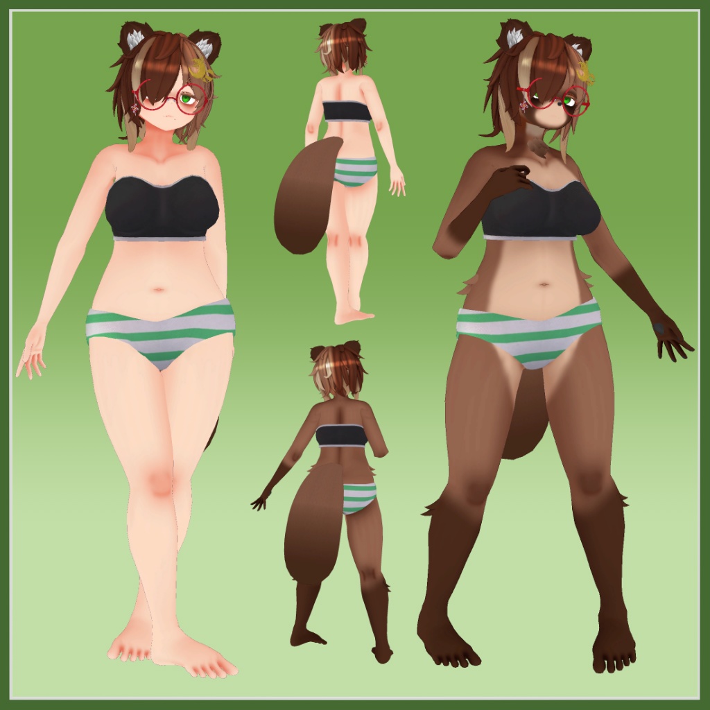 【VRC向けオリジナル3Dモデル】月ノ葉