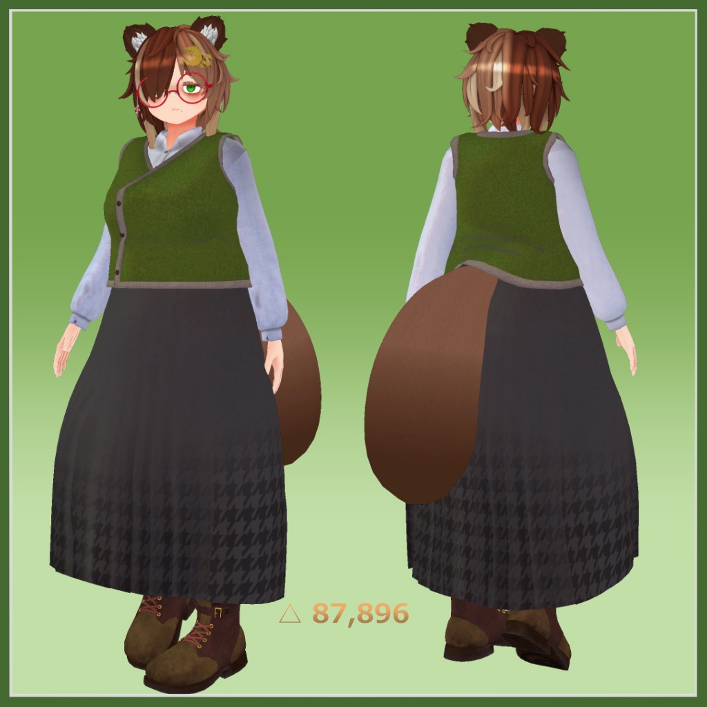 【VRC向けオリジナル3Dモデル】月ノ葉