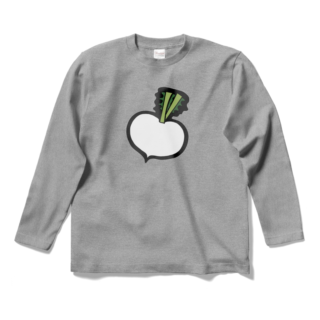 白カブ長袖Tシャツ
