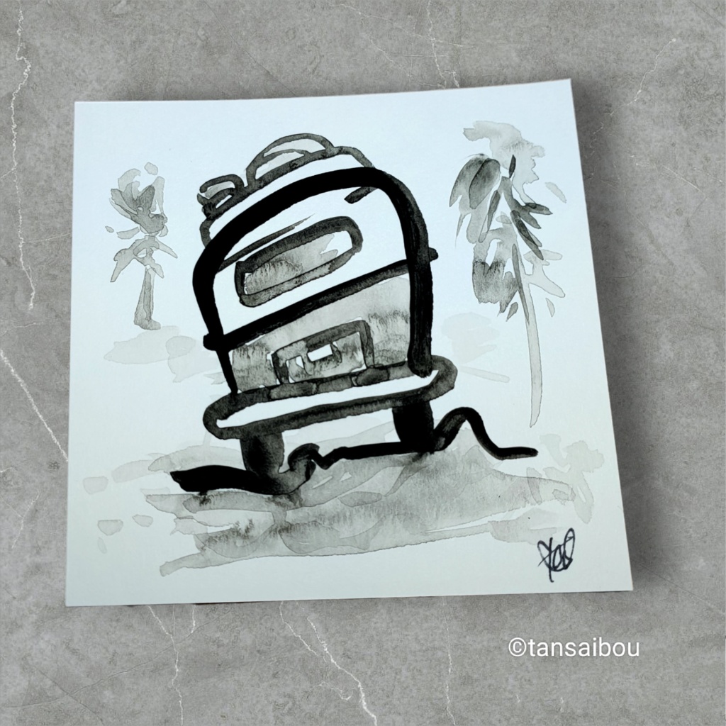 「バスの旅」原画