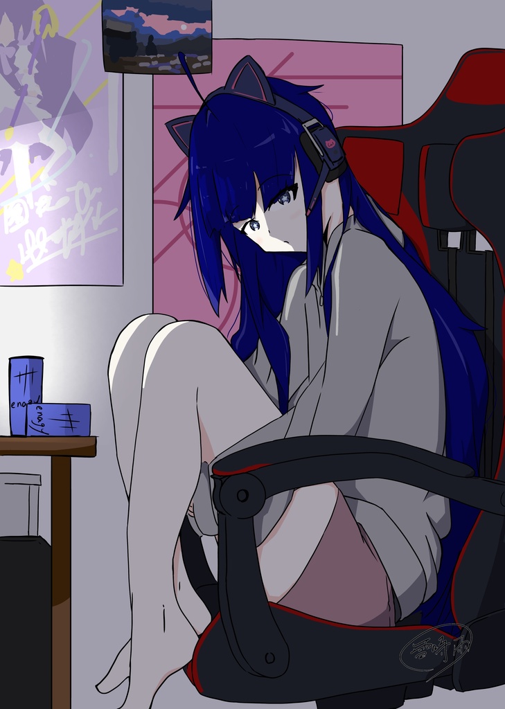 【複製画】碧星ありす(オリキャラ)