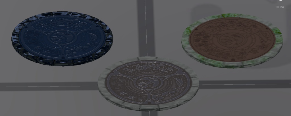 大正ロマン風マンホール