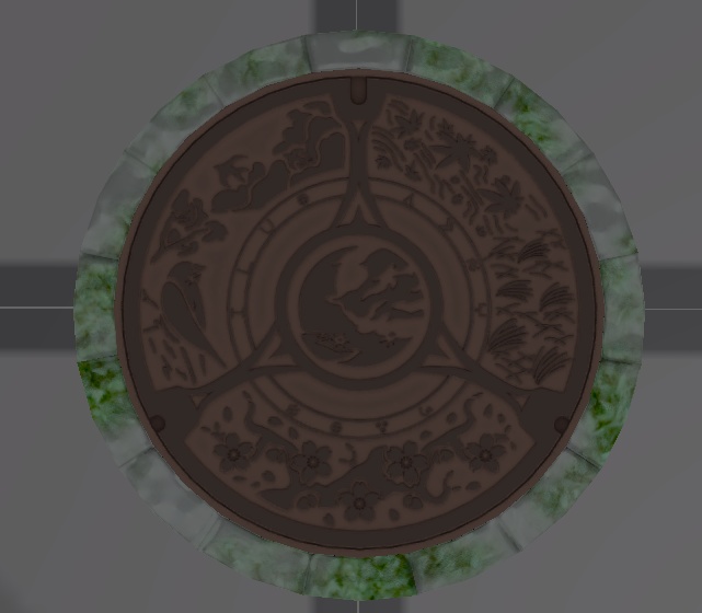 大正ロマン風マンホール