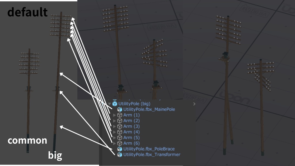 大正ロマン風電信柱
