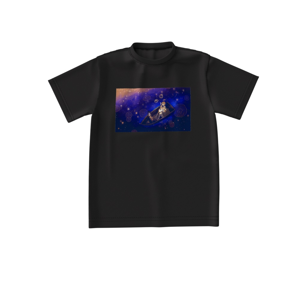 【いぬまにラジオ】ビッグシルエットTシャツ-黒