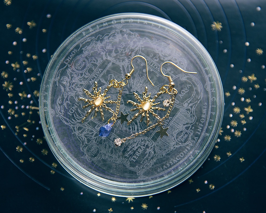 【ツイステ モチーフアクセサリー】星送りイヤリング&フックピアス